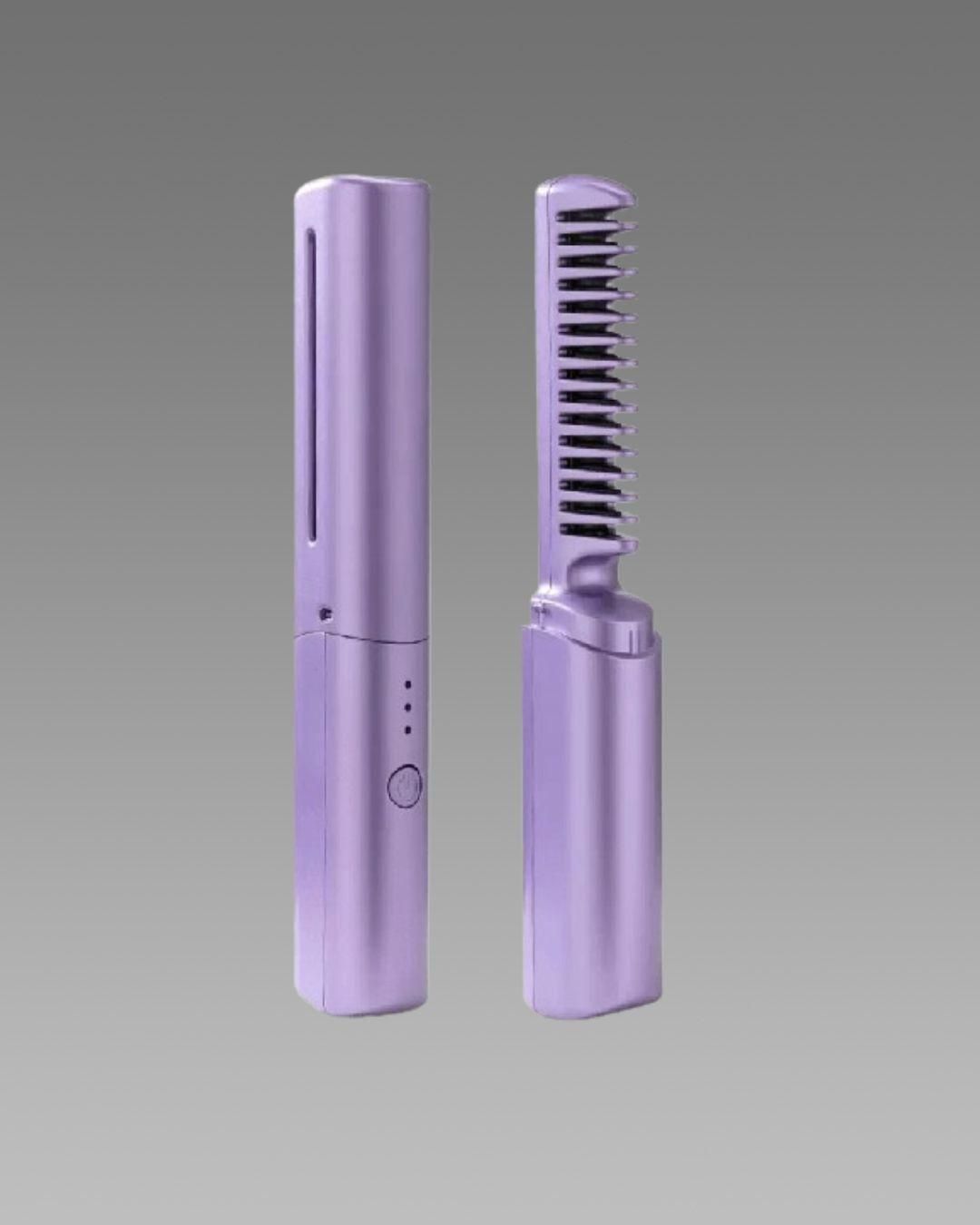 Hair Straightener Cordless Rechargeable Mini Adjustable Hot Comb
